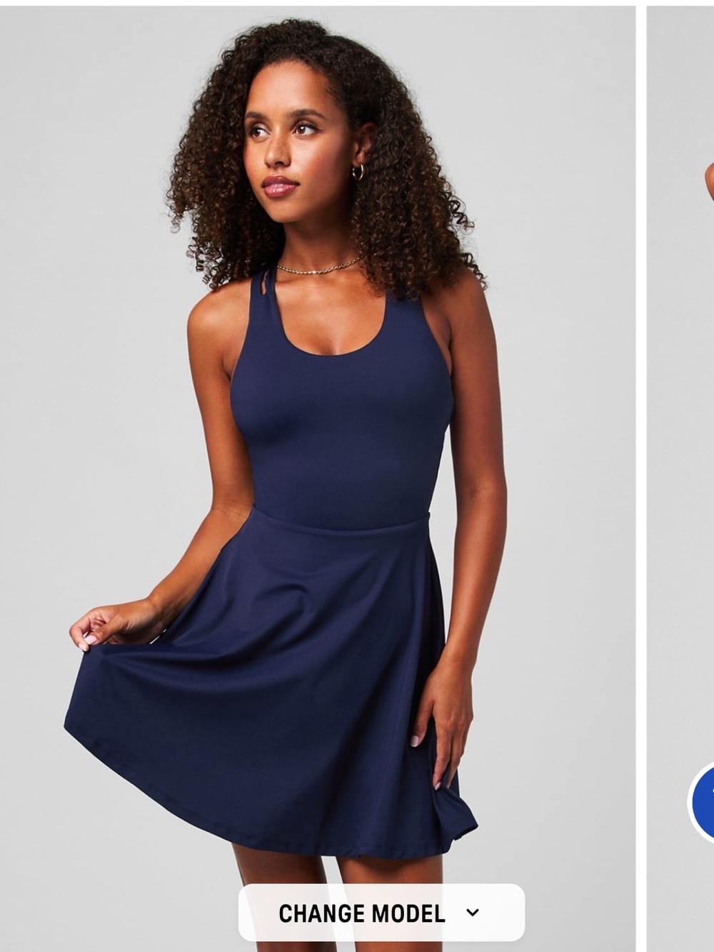 FABLETICS Boost Performance Dress Classic Mini Woman's Sz S Deep Navy Blue NWT